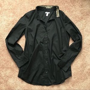 Old Navy embellished collar button down shirt
